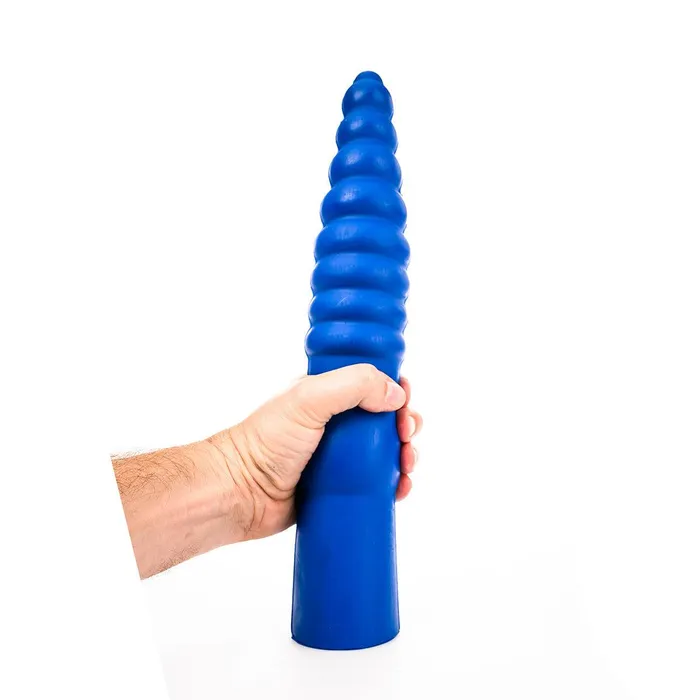 All Black Dildos | All Blue - Anaal Dildo - 33 x 6 cm - Blauw