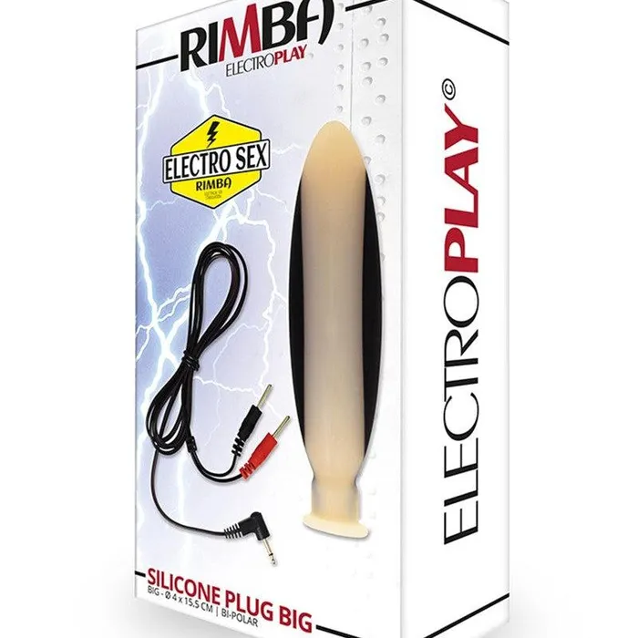 Anal | Rimba Electro Play Rimba Electro Sex - Siliconen Dildo Plug Groot bi-polair 155 mm