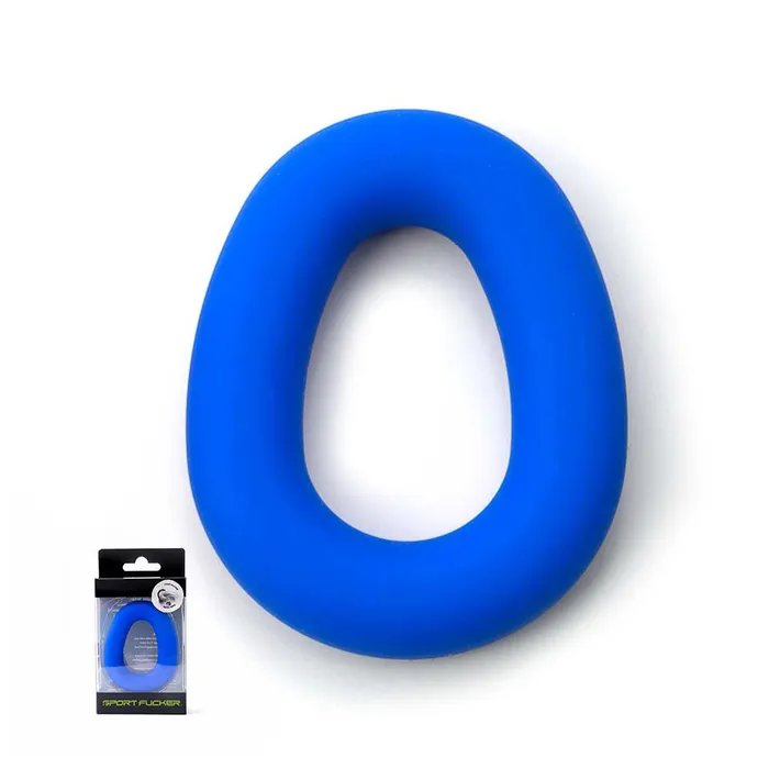 Anal | Sport Fucker - Hero - Elastische Cockring - Liquid Siliconen - Blauw - Sport Fucker