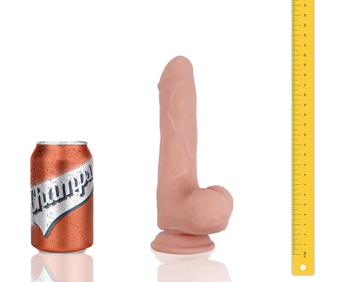 Champs Dildos Champs Hunky Dual Density Dildo 20 x 4 cm Lichte Huidskleur