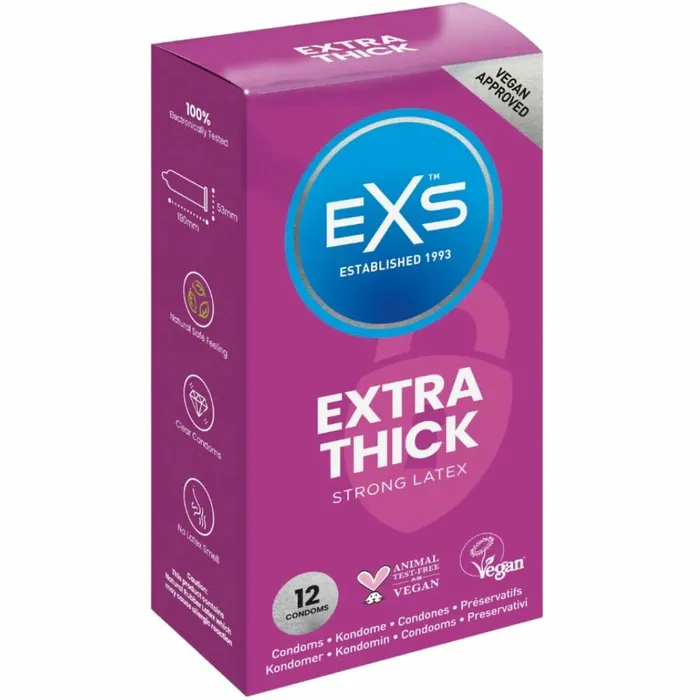 EXS Female Sex Toys Preservativi EXS Extra Thick 12 Unit