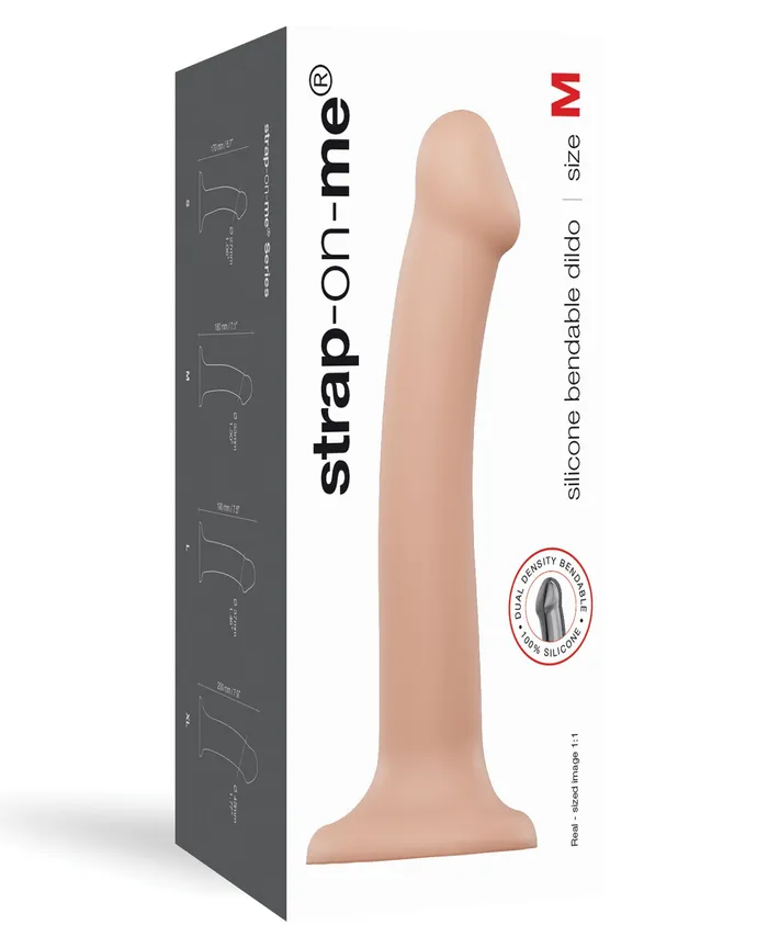 Female Sex Toys | Strap-On-Me Strap On Me Silicone Bendable Dildo Medium - Assorted Colors