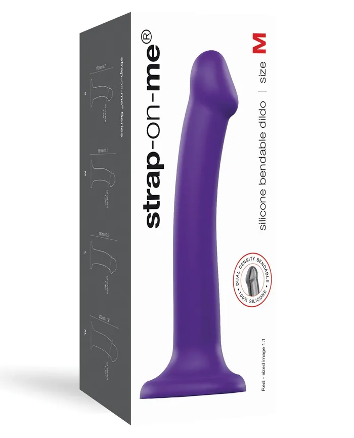 Female Sex Toys | Strap-On-Me Strap On Me Silicone Bendable Dildo Medium - Assorted Colors