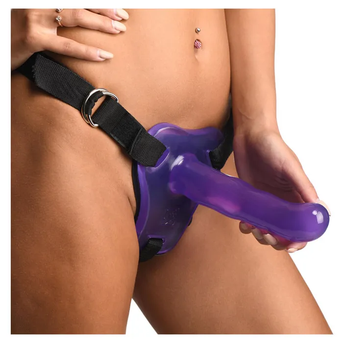 Female Sex Toys | XR Brand Easy Rider Universal Strap On Dildo Harness- Purple