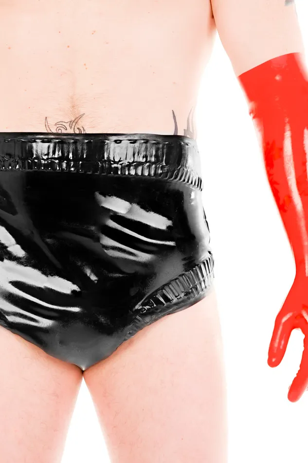 Frilled Latex Baby Pants Chez Noir Vibrators