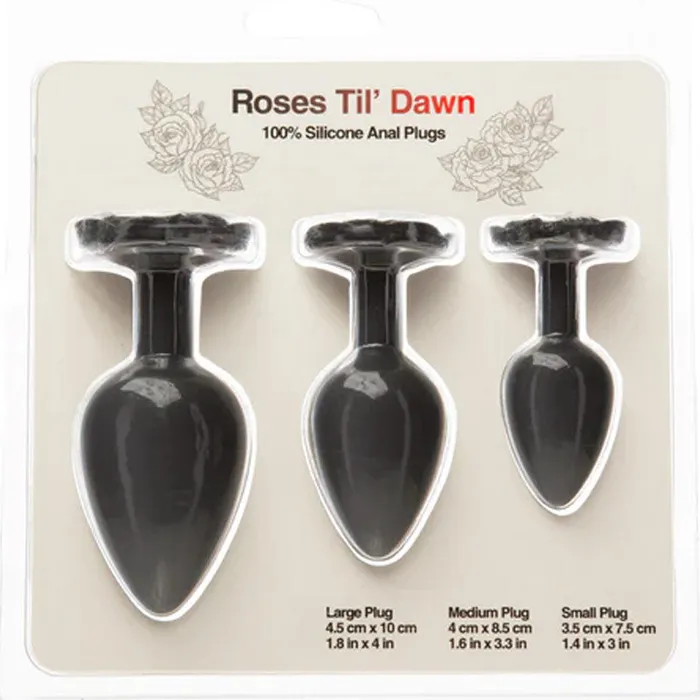 Roses TilDawn Silicone Anal Plug Set BMS Enterprises Anal