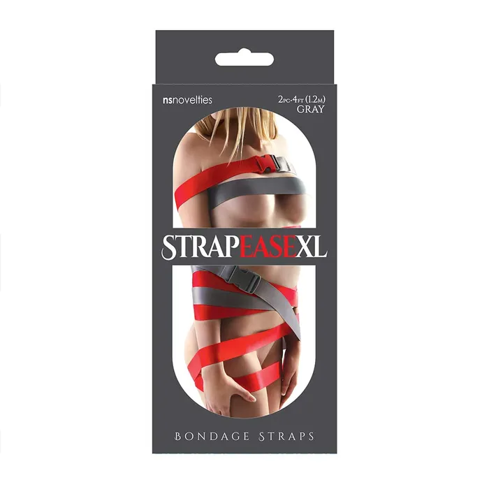 Strapease StrapeaseXL Bondage Straps - 2 stuks - 2,4 meter - Grijs | Couples