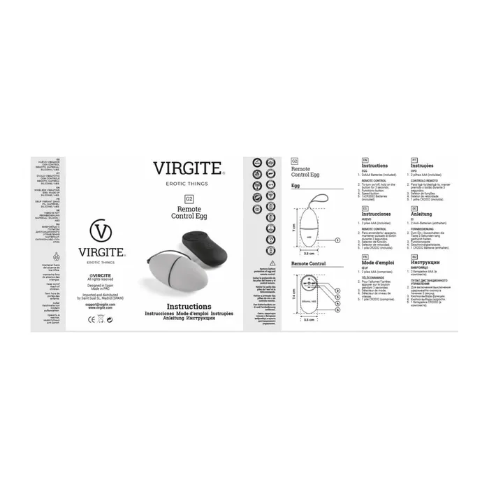 Vibratore Mini Virgite Nero | Virgite Female Sex Toys