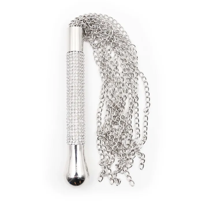 Vibrators Smart Moves Smart Moves Kettingen Flogger Handvat Strass Steentjes 44 cm Zilver