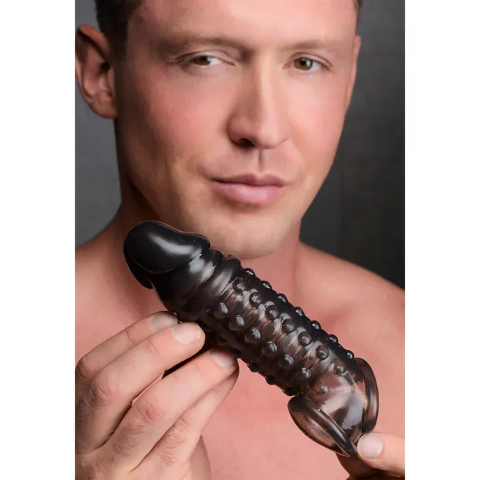 1.5 Inch Penis Enhancer Sleeve - Smoke | Xr Brands Size Matters Male Sex Toys