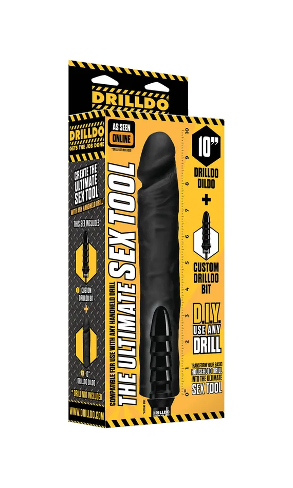 10 Drilldo Dildo Drilldo Bit Set Black Summer Sale Dildos