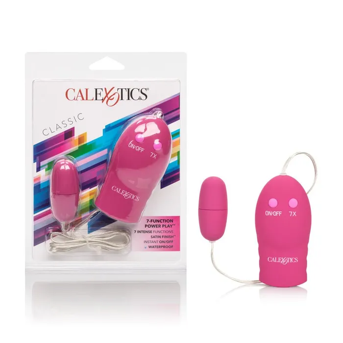 7Function Power Play Bullet Vibrator Pink CalExotics Vibrators