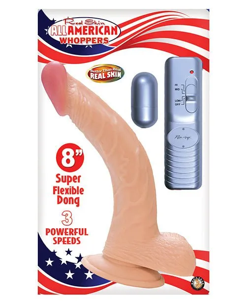 All American Whopper 8in Vib Flesh Nasstoys Dildos