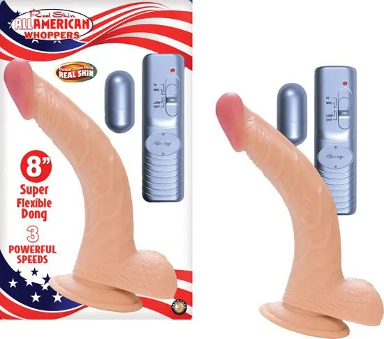 All American Whopper 8in Vib. Flesh | Nasstoys Dildos