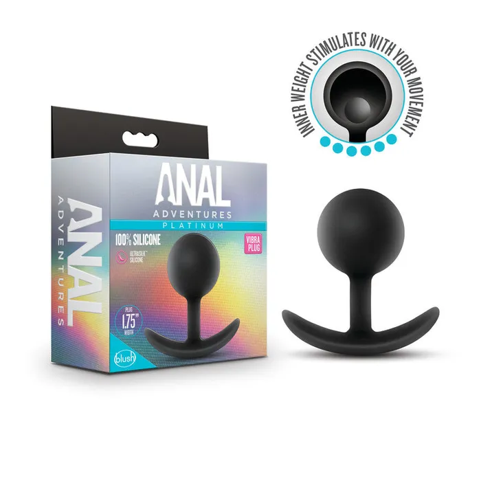 Anal Anal Adventures Platinum Vibra Plug Blackbl11815 Blush Novelties