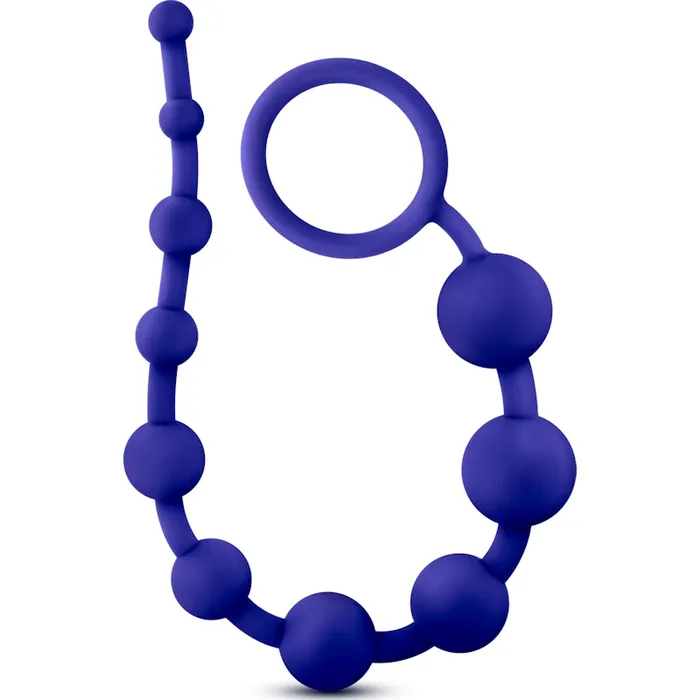 Anal | Luxe Luxe Silicone 10 Beads Indigo