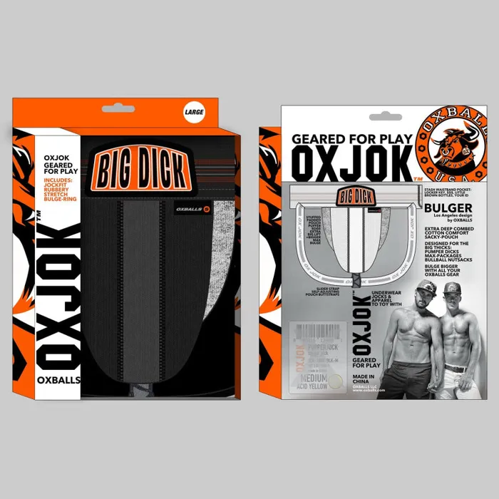 Anal Oxjok Bulger the Big Pouch Jock Black Iron Medium