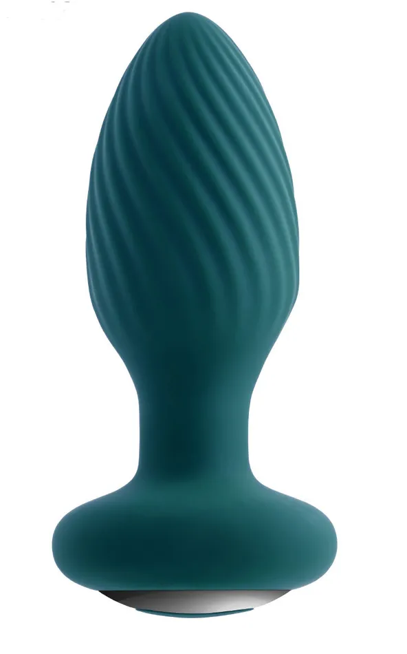 Anal Playboy Pleasure Playboy Pleasure Spinning Tail Teaser Butt Plug Deep Teal