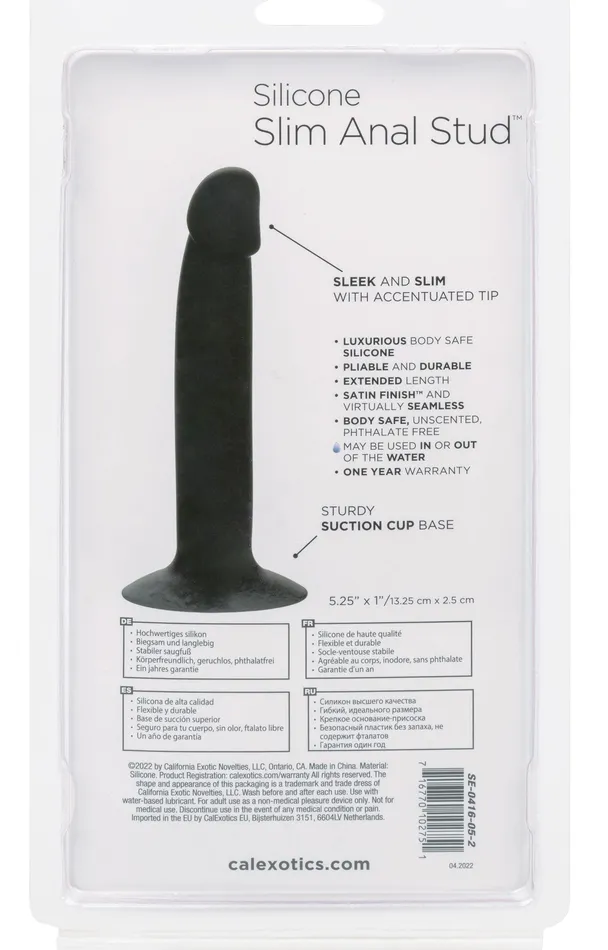 CalExotics Anal | Silicone Slim Anal Stud - Black