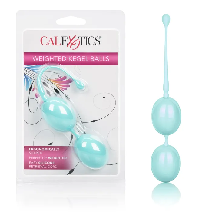 CalExotics Female Sex Toys Weighted Kegel Balls Teal