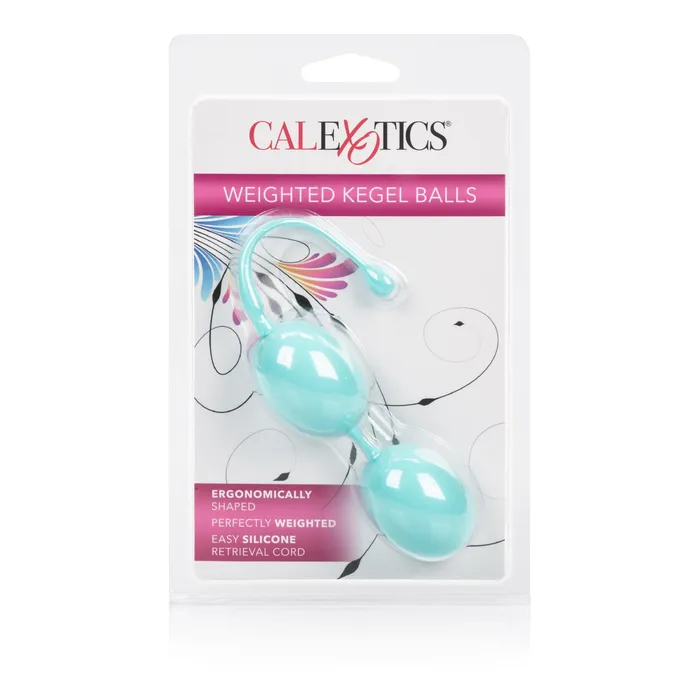 CalExotics Female Sex Toys | Weighted Kegel Balls - Teal