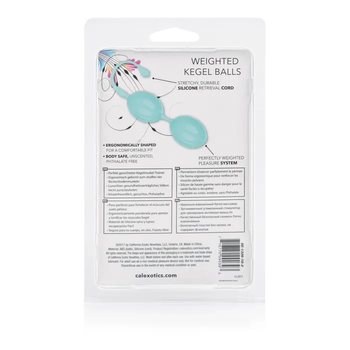 CalExotics Female Sex Toys | Weighted Kegel Balls - Teal