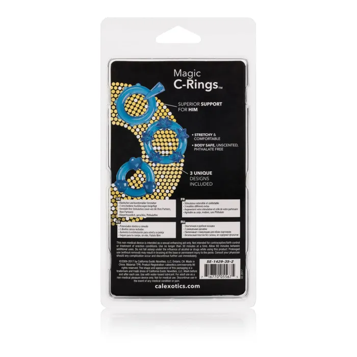 CalExotics Vibrators | Magic C-Rings - Blue