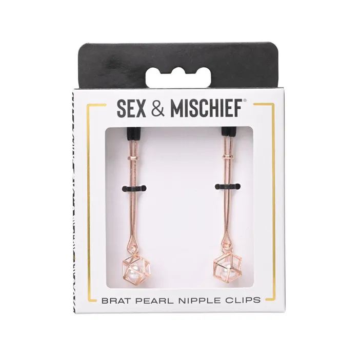 Couples | Sex & Mischief Brat Pearl Nipple Clips-(ss09845) - Sportsheets