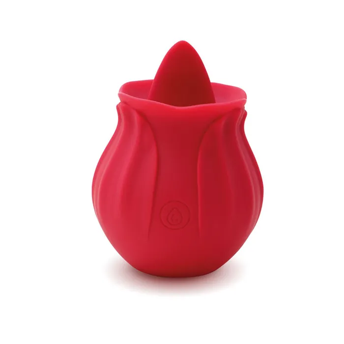 Creative Conceptions Vibrators | Skins Rose Buddies - The Rose Lix - Red USB Rechargeable Flicking Rose Stimulator