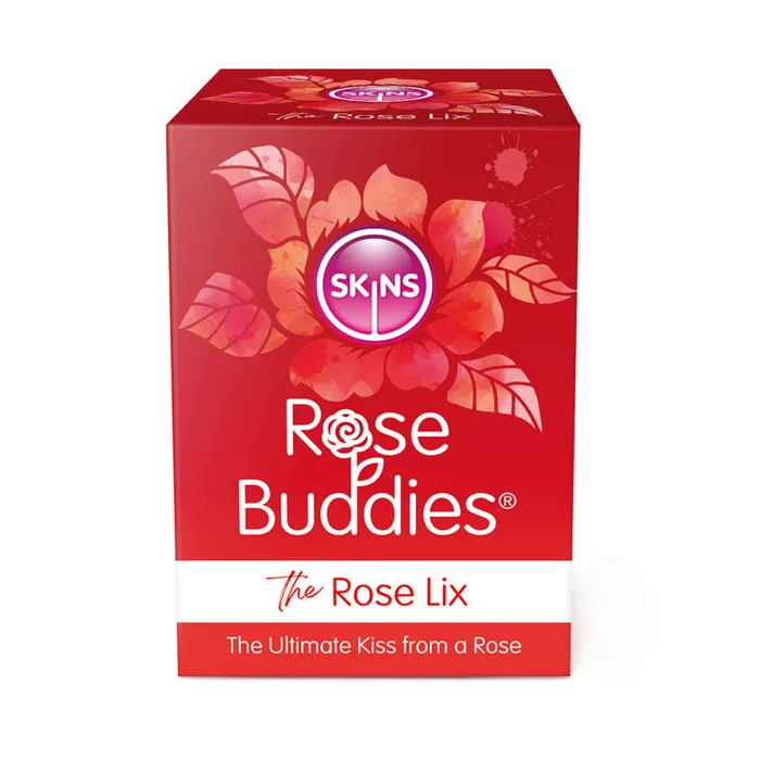 Creative Conceptions Vibrators | Skins Rose Buddies - The Rose Lix - Red USB Rechargeable Flicking Rose Stimulator