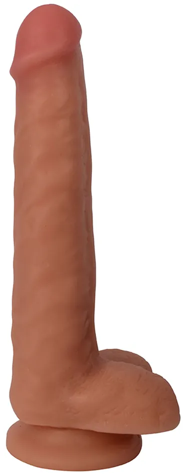 Curve Toys 8 Inch Slim Dong With Balls Vanilla Dildos