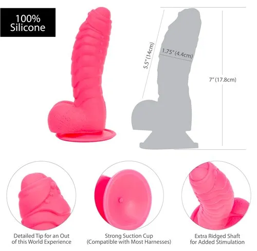 Dildos | BMS Addiction 100% Ribbed Silicone Dildo Tom 7