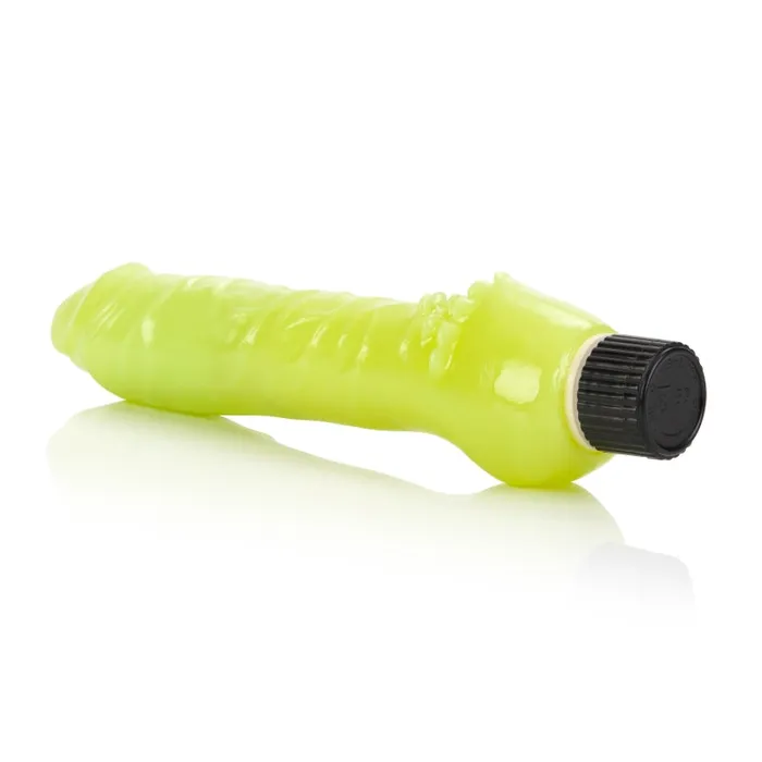 Dildos | CalExotics Glow-in-the-Dark Jelly Penis Vibe 7 Inches - Green