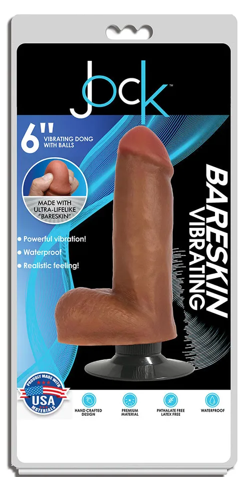 Dildos | CURVE NOVELTIES Jock Bareskin Vibrating Latte Dildo W/ Balls