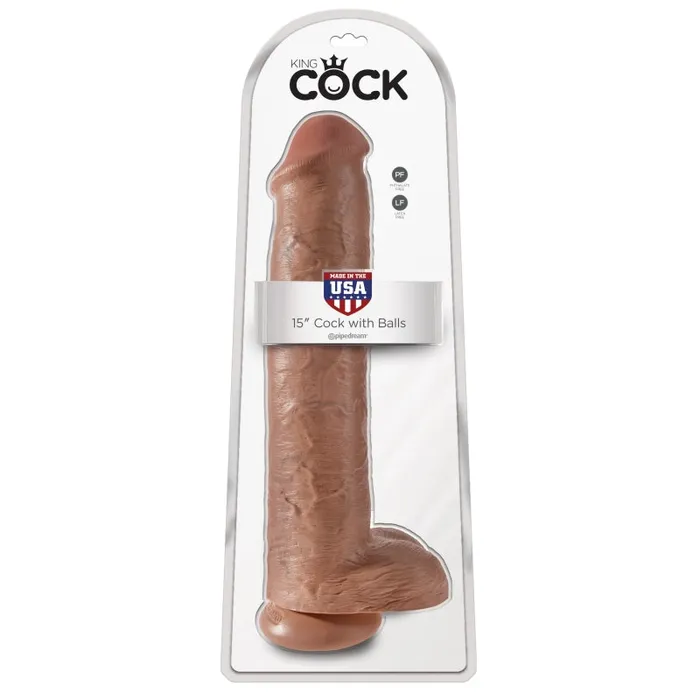 Dildos King Cock 15 Cock With Balls Tan Pipedream