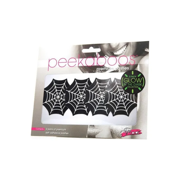 Dildos | Peekaboo Pasties Glow In The Dark Webs Pasties