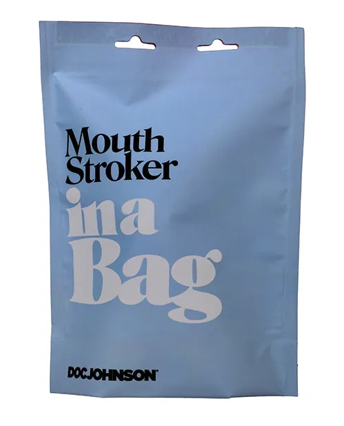 Doc Johnson Male Sex Toys | In A Bag Mouth Stroker - Frost