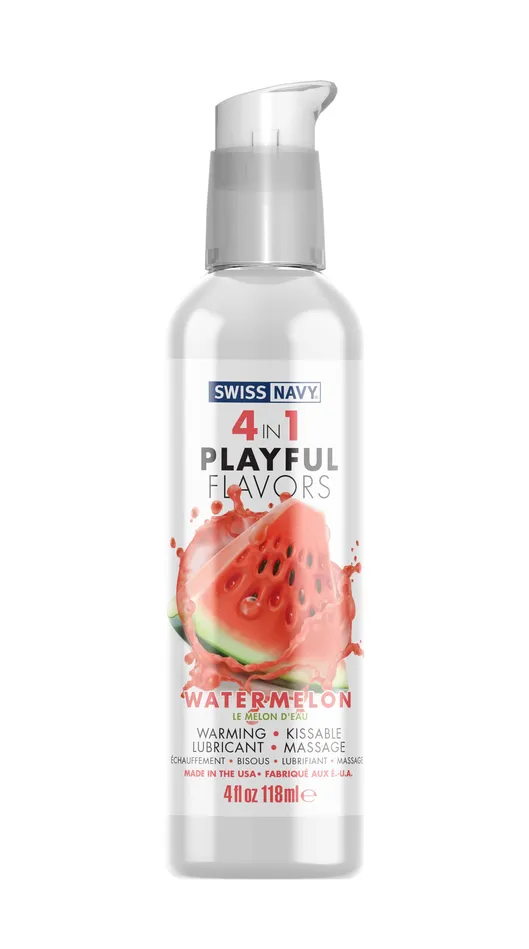 Female Sex Toys MD Science Lab Swiss Navy 4in1 Playful Flavors Watermelon 4 Oz