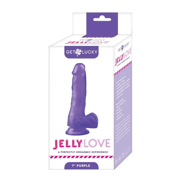 Get Lucky 7 Inch Jelly Love - Purple | Voodoo Toys Anal