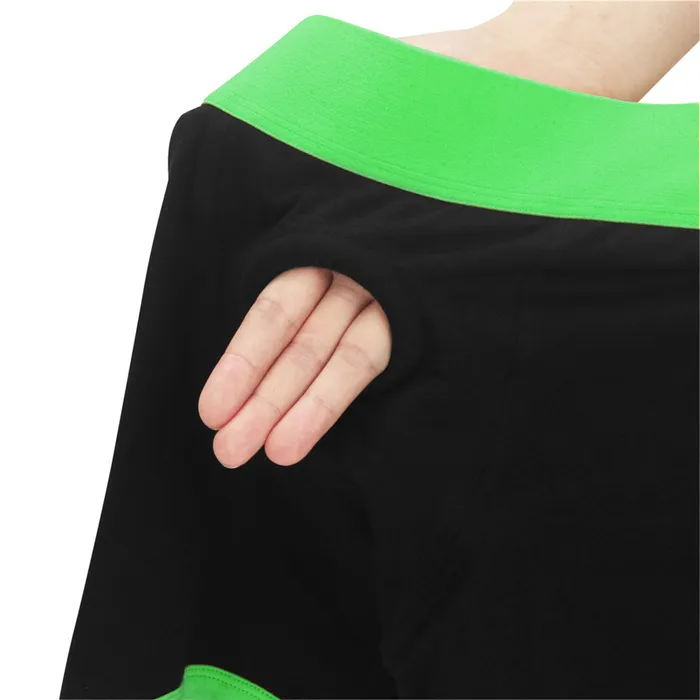 Get Lucky Strap-on Boxer Shorts - Xlarge/xxlarge - Black/green | Voodoo Toys Female Sex Toys