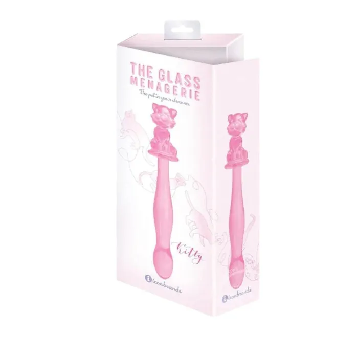 Glass Menagerie - Kitty Dildo - Pink | Icon Brands Dildos