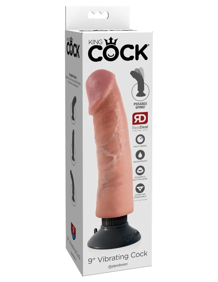 King Cock 9 Vibrating Cock Light Pipedreams Dildos