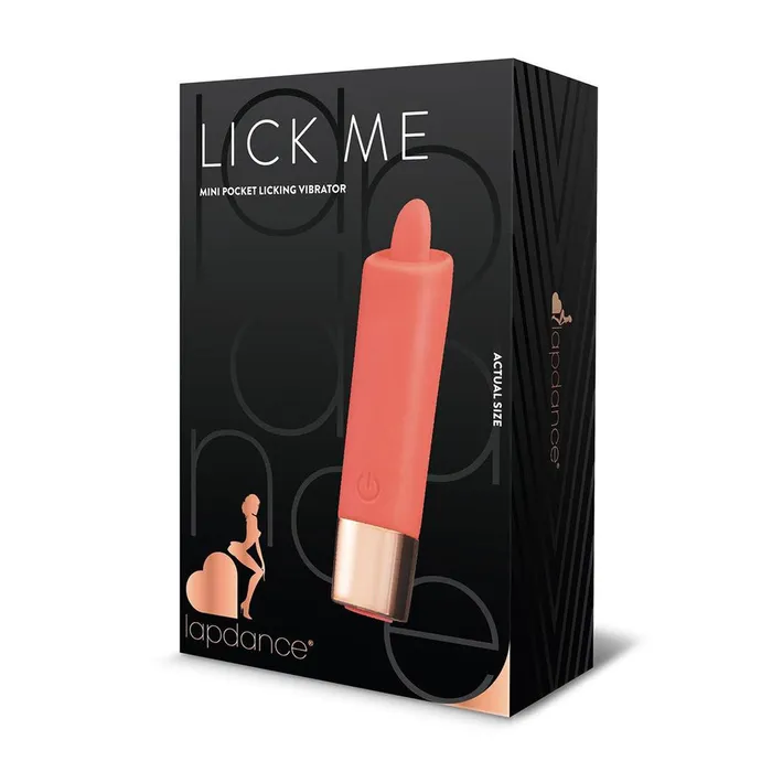 LAPDANCE Lick Me Mini Pocket Licking Vibrator Pink 97 cm USB Rechargeable Flicking Stimulato Secret Kisses Vibrators