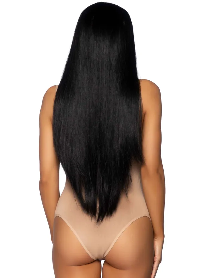 Leg Avenue Anal | 33 Inch Long Straight Wig - Black