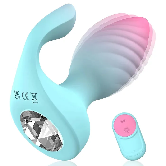 Lovetoyshub 2 In 1 Butt Plug 10 Vibration Remote Control Anal Clitoris Stimulator Anal