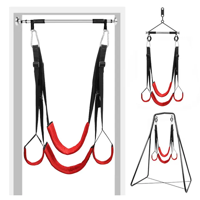 Lovetoyshub Male Sex Toys | Adjustable 360° Spinning Swing With Steel Triangle Frame