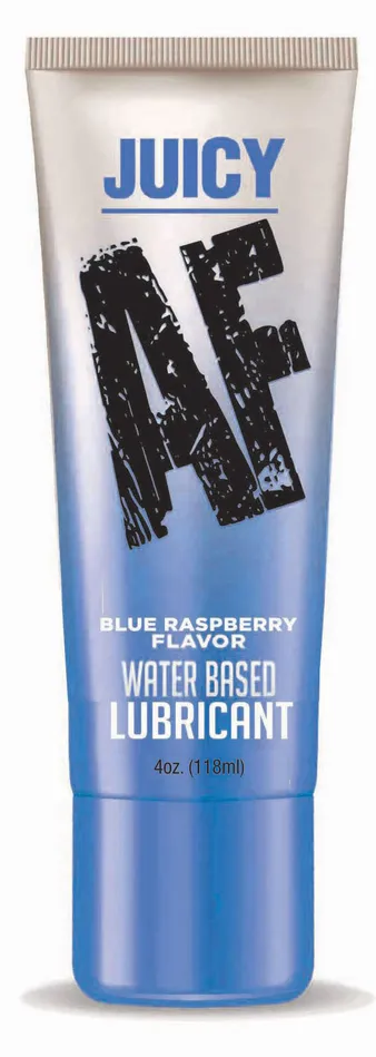 Lubricants Little Genie Juicy Af Blueberry Water Based Lubricant 4 Oz