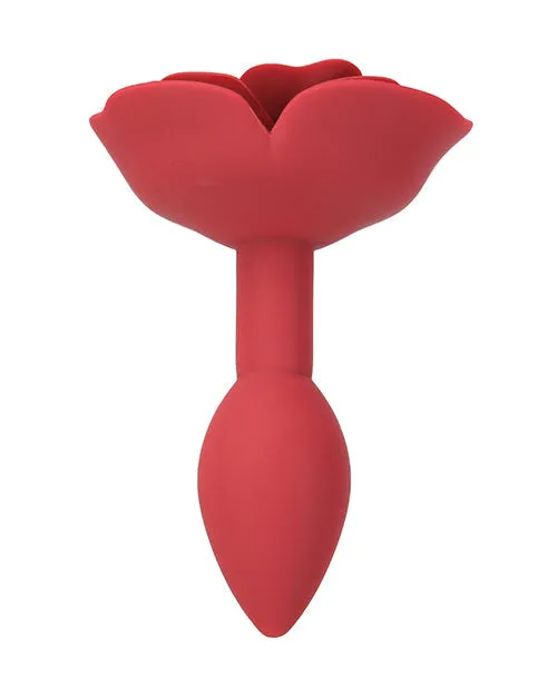 Lux Active Red Rose Silicone Anal Plug | BMS Male Sex Toys