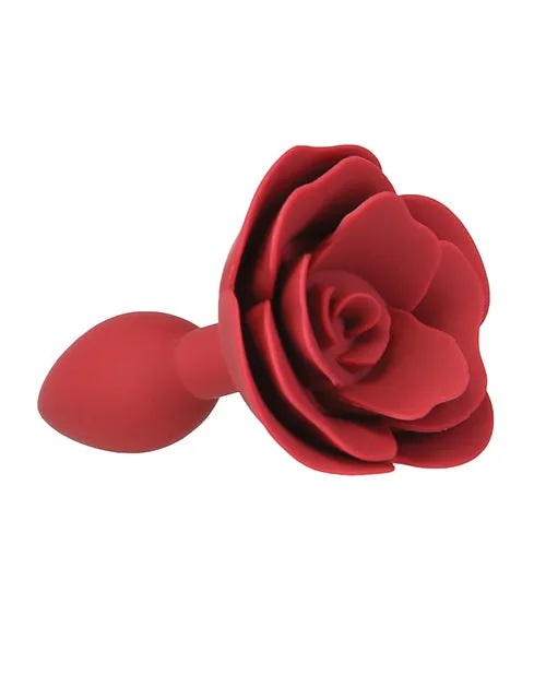 Lux Active Red Rose Silicone Anal Plug | BMS Male Sex Toys