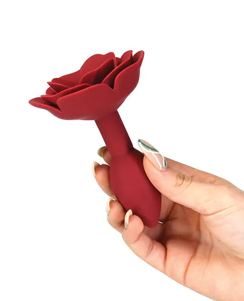 Lux Active Red Rose Silicone Anal Plug | BMS Male Sex Toys